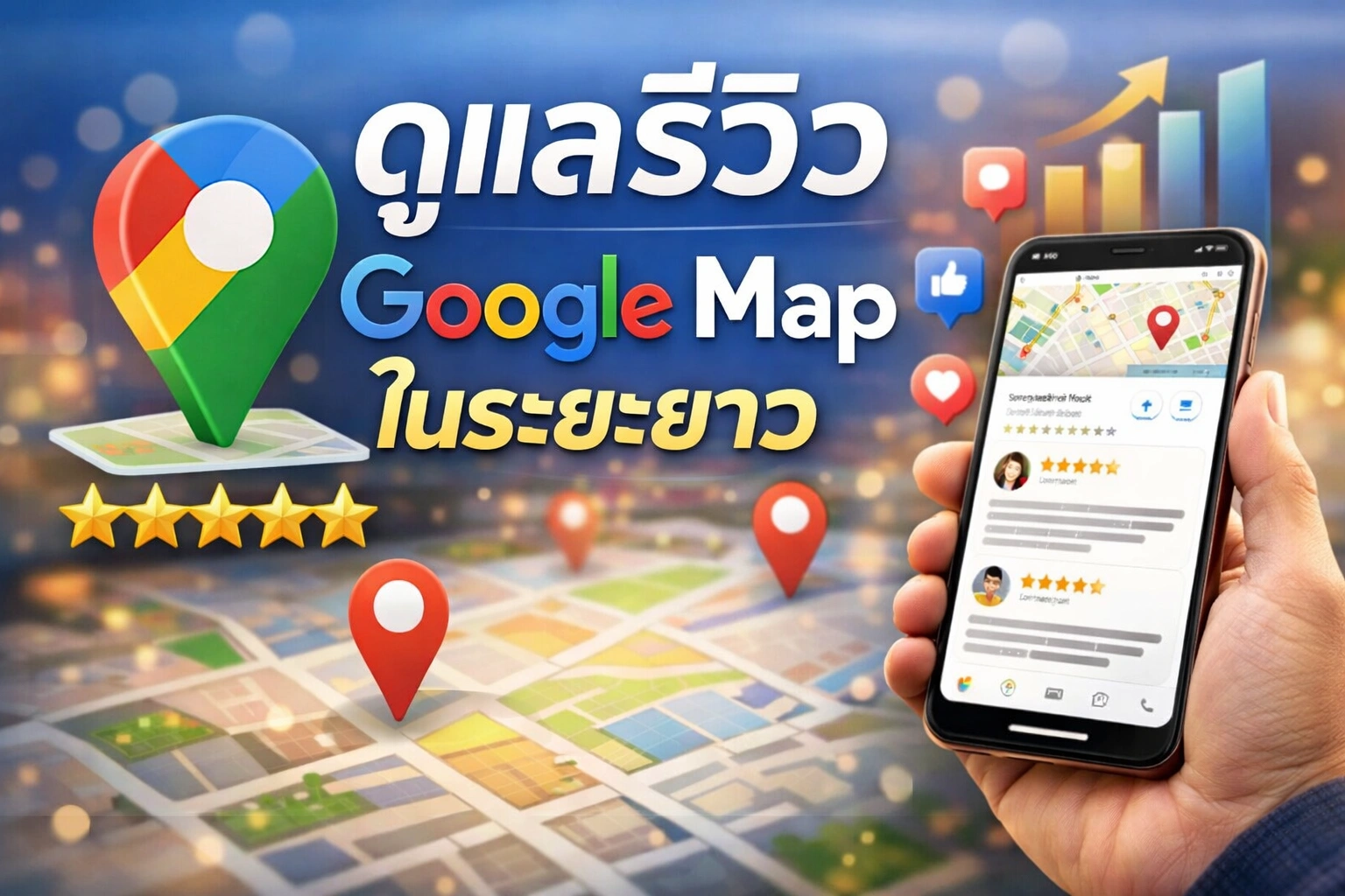 ดูแลรีวิว Google Map ในระยะยาว