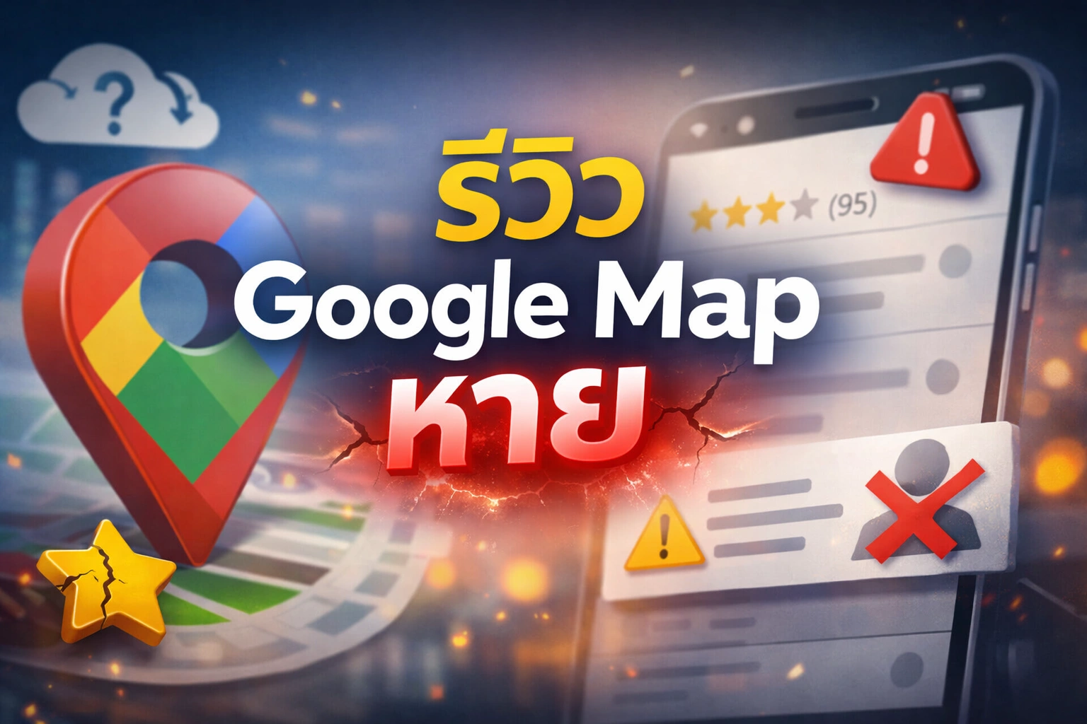 รีวิว Google Map หาย